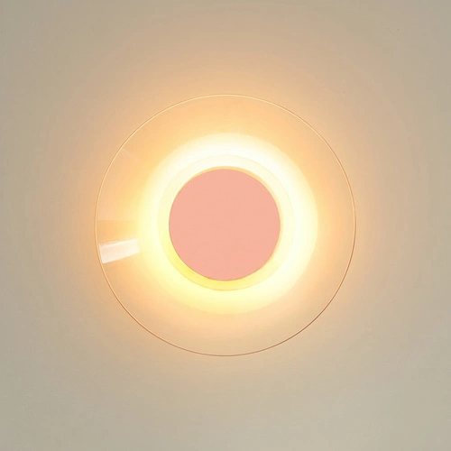 Nástěnné svítidlo ASTRO LED broskvové moderní do obývacího pokoje
