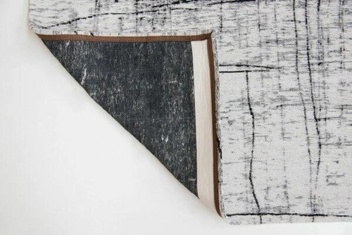 Koberec do obýváku Metro Black and White 280x360 moderní mramor protiskluzový snadno čistitelný