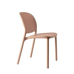 Zahradní plastová židle Hug SCAB Design karamelová, stohovatelná, snadné čištění