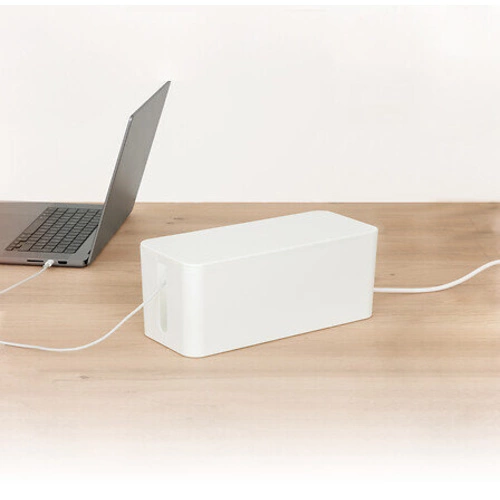 Organizér kabelů a napájecích lišt bílý