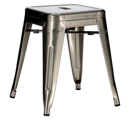 Kovová stolička Paris ve stylu Tolix, industriální taburet do kuchyně 46 cm D2.DESIGN