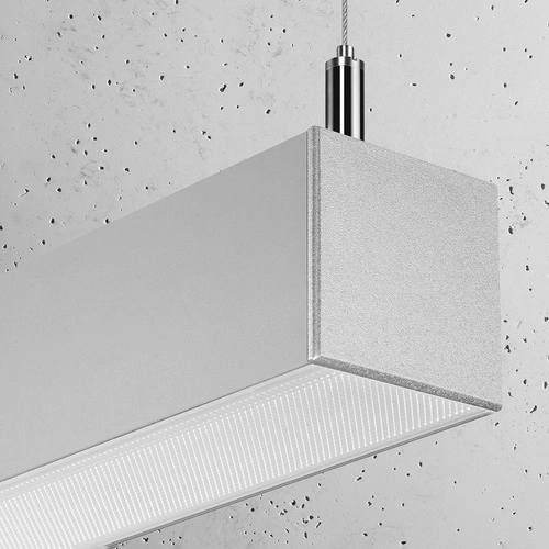 Závěsné svítidlo PINNE 200 LED šedé minimalistické nad jídelní stůl 200 cm do obýváku Thoro