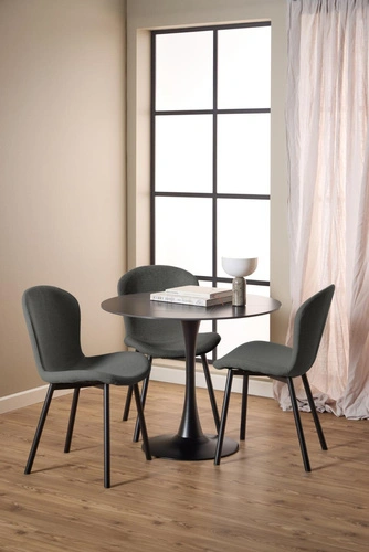 Židle Esra tmavě šedá čalouněná do jídelny a obýváku moderní