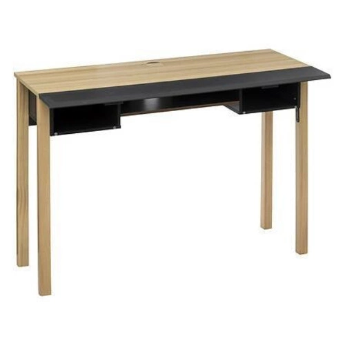 Šedá moderní úzká konzole Extensio do předsíně nebo obýváku s rozkládací deskou