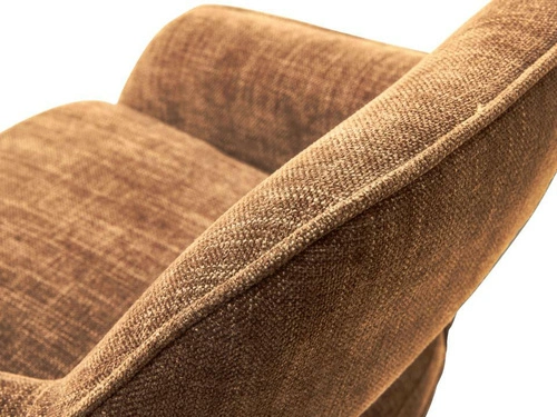 Barová židle Cowley oranžová čalouněná otočná výškově nastavitelná do kuchyně