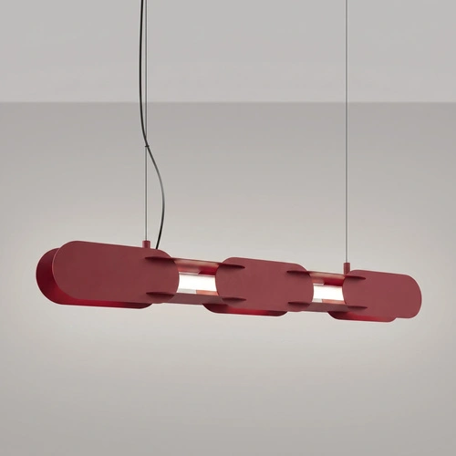 Závěsné LED svítidlo CHAIN vínové 91 cm moderní do obývacího pokoje