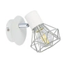 Nástěnné svítidlo Verve 1x40W E14 bílé stínidlo chrom