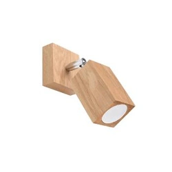 Dřevěné nástěnné svítidlo KEKE dub moderní do obýváku a ložnice Sollux Lighting
