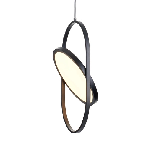 Závěsné LED svítidlo ELIPSE M černé 45 cm moderní do obýváku a nad stůl Step into Design