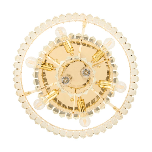 Stropní svítidlo SPLENDORE kulaté zlaté glamour 50 cm do obýváku a ložnice