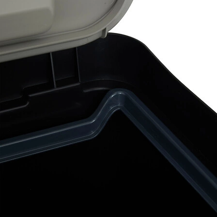 Moderní plastový odpadkový koš Slow 20l černý do kuchyně nebo kanceláře 5five