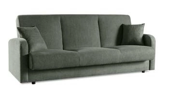 Rozkládací třímístná pohovka Corsica skandinávská s funkcí spaní do obývacího pokoje šedá