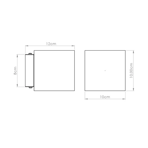 Nástěnné svítidlo QUAD beton béžové moderní do obýváku a kuchyně industriální