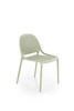 Jídelní a zahradní židle Lynette mátová z plastu, snadno čistitelná, stohovatelná