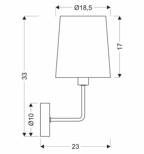 Nástěnné svítidlo Pasteri moderní černé s béžovým stínidlem do ložnice a obýváku CANDELLUX