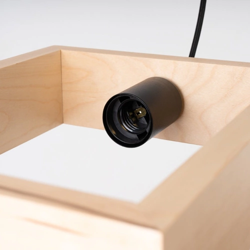 Závěsné svítidlo ARIES skandinávské dřevěné nastavitelné do obýváku a jídelny 24 cm