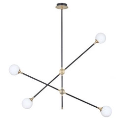 Závěsné svítidlo SPILLO černo-zlaté 92 cm moderní nad jídelní stůl Step into Design