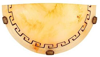 Klasický skleněný stropní svítidlo žluté 30 cm do obýváku a kuchyně CANDELLUX