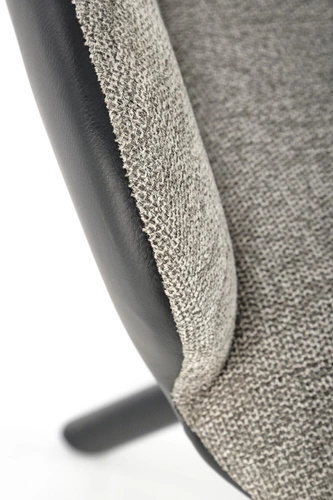 Otočná kancelářská židle Odette šedá čalouněná moderní s područkami Intesi