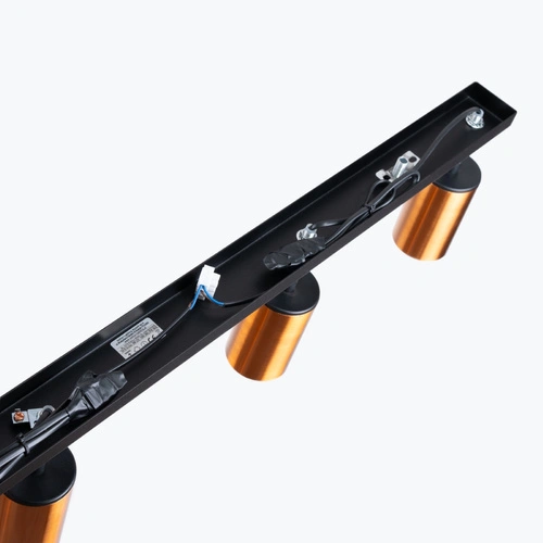 Stropní svítidlo WINX 4L černá měď moderní do obýváku a ložnice SOLLUX LIGHTING