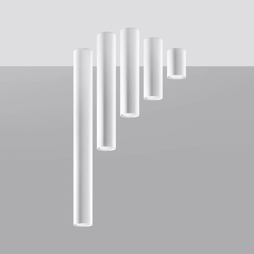 Stropní svítidlo bílé moderní Lagos 40 kovové do obýváku kuchyně a ložnice Sollux