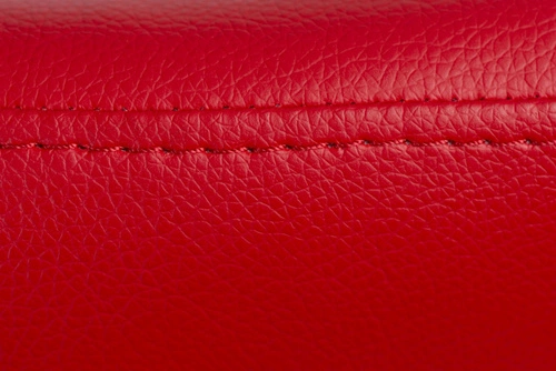 Podnožka Egg Měkká ekokůže 513 červená Výprodej