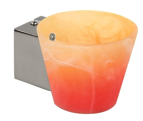 Nástěnné svítidlo Simonet moderní skleněný oranžový kužel do obýváku a ložnice