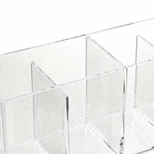 Koupelnový organizér na kosmetiku Selena transparentní se 4 přihrádkami 22,3 cm 5five