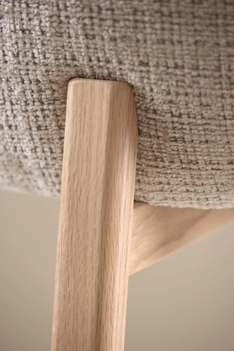 Židle Darlene béžová čalouněná skandinávská do jídelny Actona