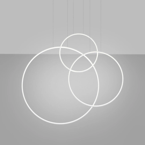 Závěsné LED svítidlo RIO 3 bílé, tříbodové nad jídelní stůl, moderní