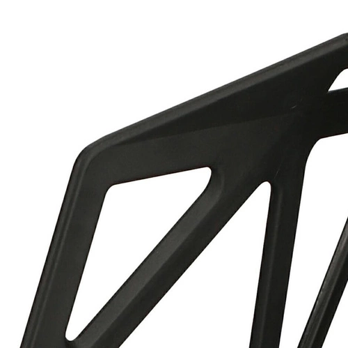 Moderní černá jídelní židle Gap PP inspirovaná One Chair Simplet, stohovatelná, vzdušná