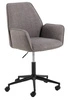 Kancelářská židle Glenda pohodlná otočná čalouněná šedá k psacímu stolu