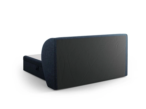 Čalouněná postel Miley modrá 180x200 s úložným prostorem moderní glamour do ložnice