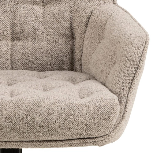 Erik Monza 60 béžové otočné kancelářské křeslo s područkami prošívané moderní Actona