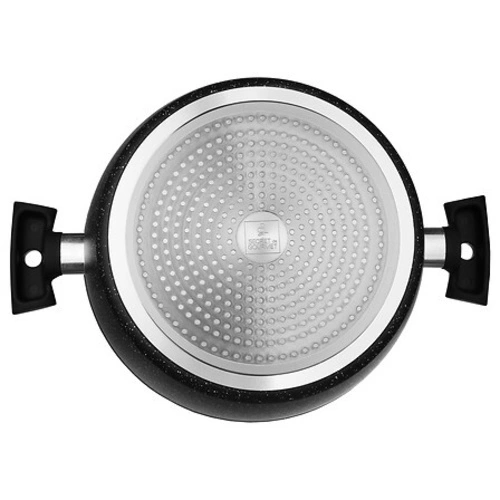 Kovaný hliníkový hrnec 28 cm černý