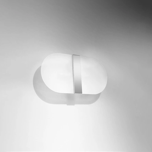 Nástěnné svítidlo SALIA bílá moderní skleněno-kovová do obýváku a ložnice Sollux