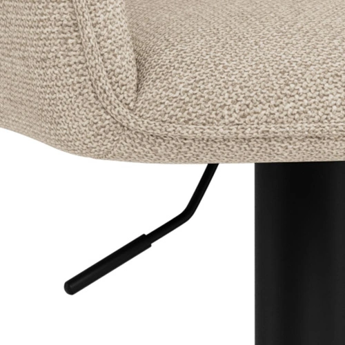 Barová židle Glenda béžová čalouněná otočná výškově nastavitelná do kuchyně