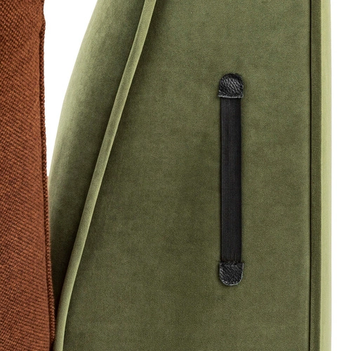 Zelený sametový lenoška Matali Atmosphera do obýváku a ložnice pro 3 osoby