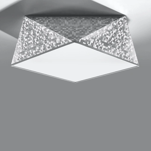 Stropní svítidlo Hexa 35 stříbrná moderní do obýváku a kuchyně Sollux Lighting