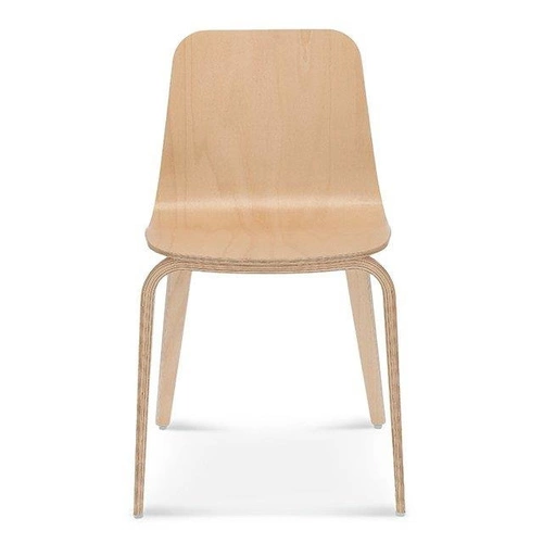 Dřevěná jídelní židle Hips Fameg moderní, personalizovaná, ohýbaný buk