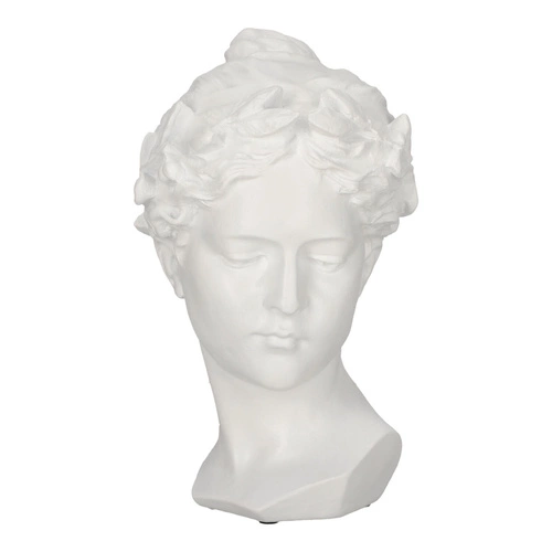 Dekorační soška hlava Venus Atmosphera bílá glamour do obýváku a ložnice 26 cm