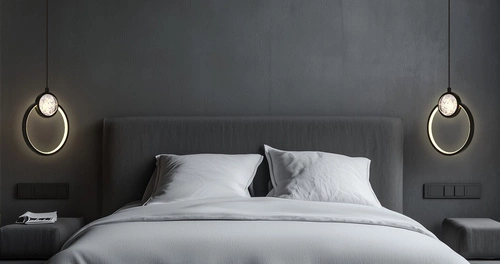 Závěsné LED svítidlo LACRIMA černé 20 cm moderní do obýváku, kuchyně, nad stůl