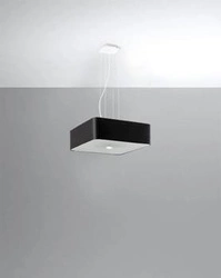 Moderní černý lustr Lokko 45 cm do obýváku a jídelny závěsné svítidlo 5 ramen