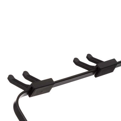 Skládací dvoupatrový odkapávač na nádobí černý kovový s miskou na pracovní desku Atmosphera