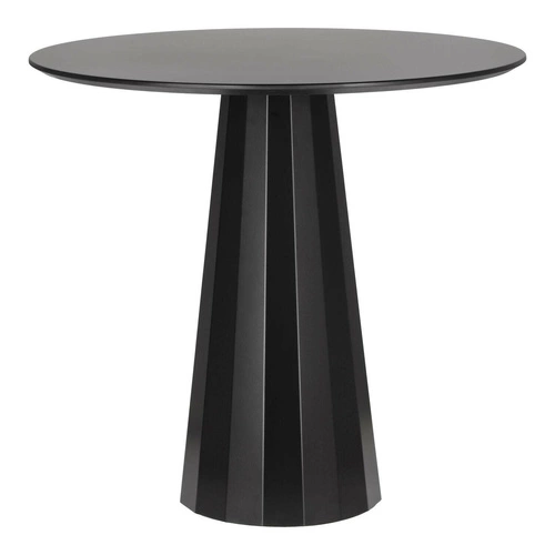 Kulatý jídelní stůl Florero 80 cm černý moderní na jedné noze do jídelny a obýváku