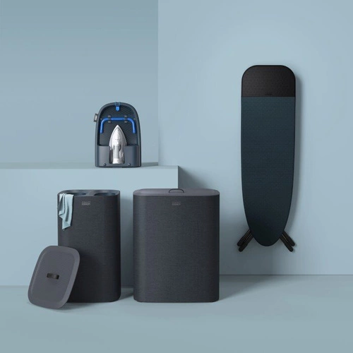 Joseph Joseph Tota moderní koš na prádlo 90 l se 2 přihrádkami do koupelny černý