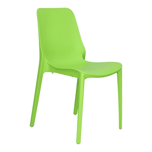 Zahradní židle Ginevra zelená stohovatelná moderní plastová na zahradu SCAB Design