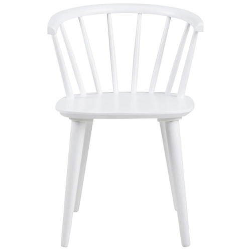 Dřevěná jídelní židle Ida Actona bílá s područkami ve skandinávském stylu do jídelny a kuchyně