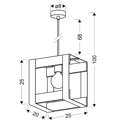 Závěsná lampa Varna černá 1x40W E27 stínidlo černé