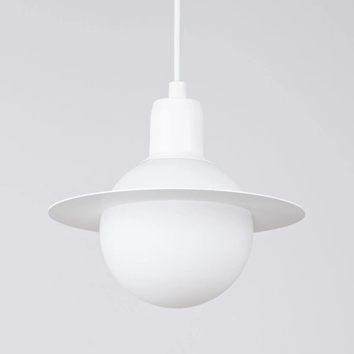 Závěsné svítidlo koule HYPERION 3P bílá moderní, výškově nastavitelné do obýváku a jídelny